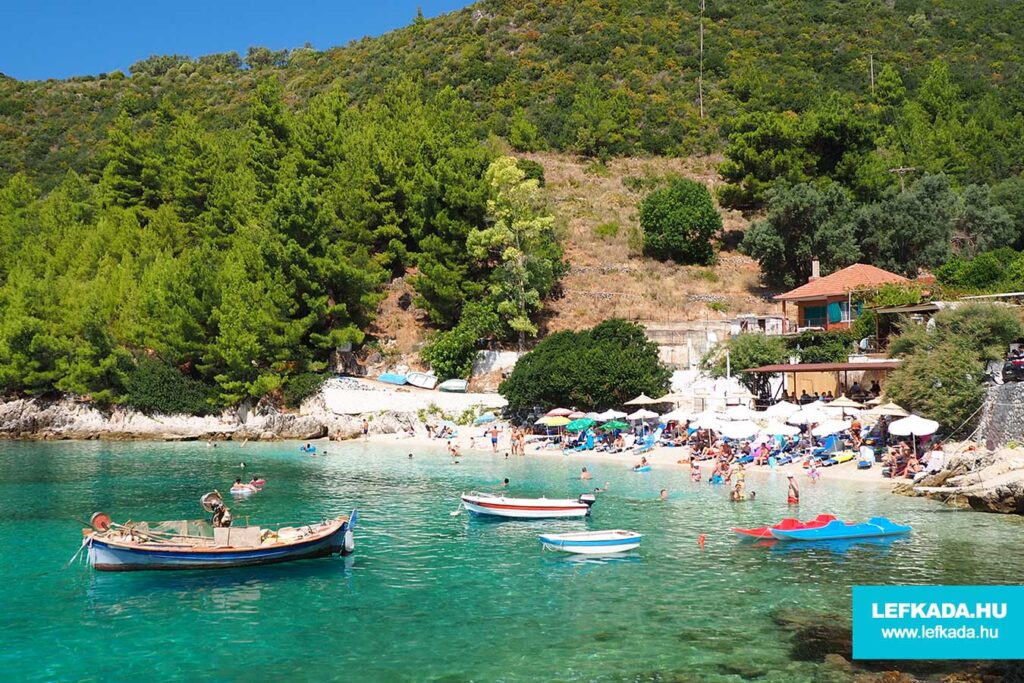 Afteli beach Lefkada keleti részének legszebb strandjai
