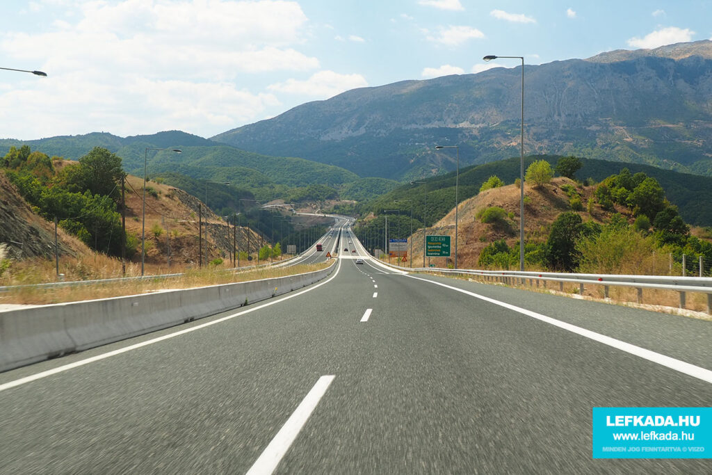 Egnatia Odos Görögország autópálya Korfu Lefkada Parga útvonal autóval
