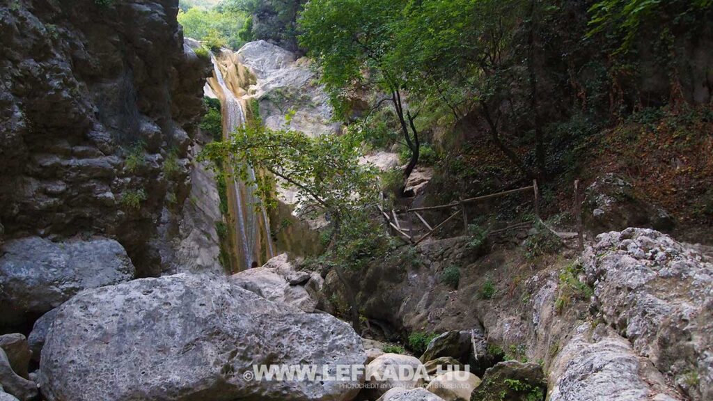 Vízesés Lefkada Nidri (Dimosari Waterfalls)