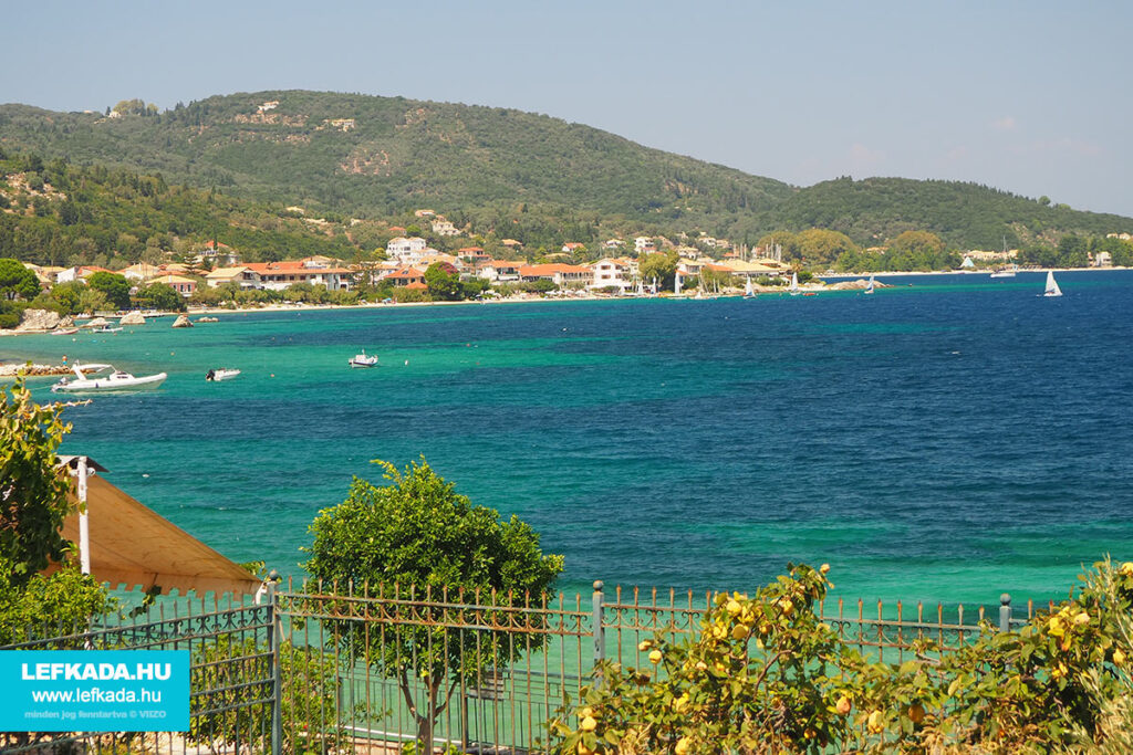 Lefkada keleti része, oldala, strandjai és városai