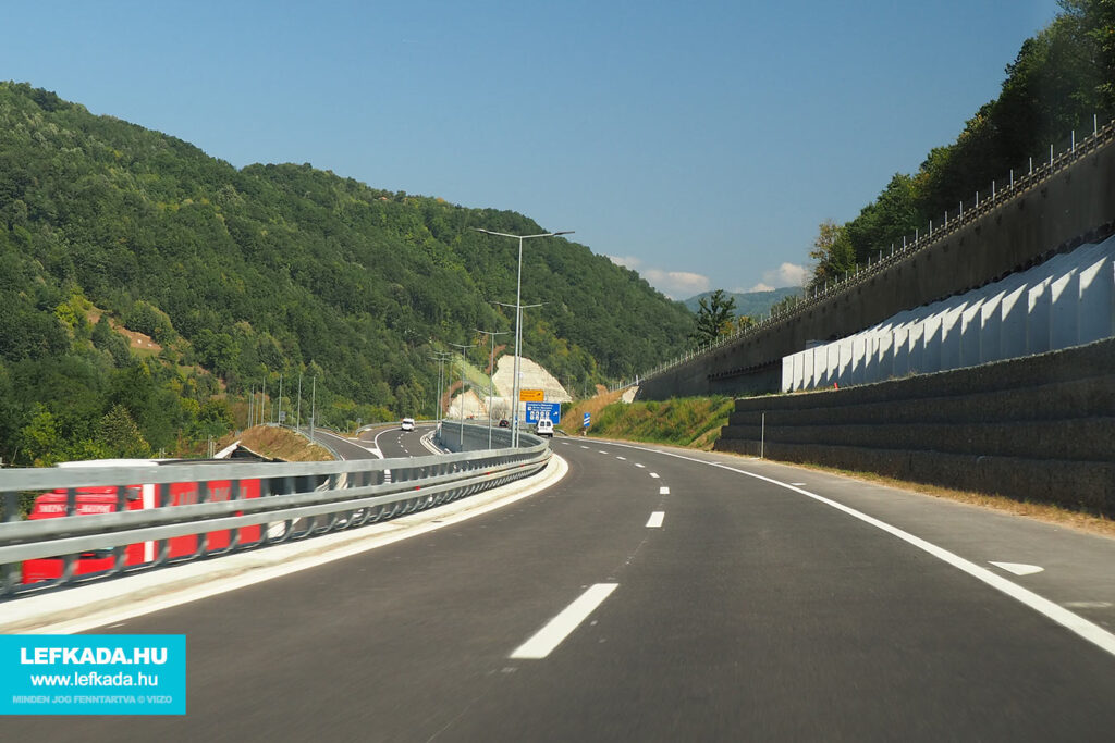 Szerb autópálya Görögország felé autóval